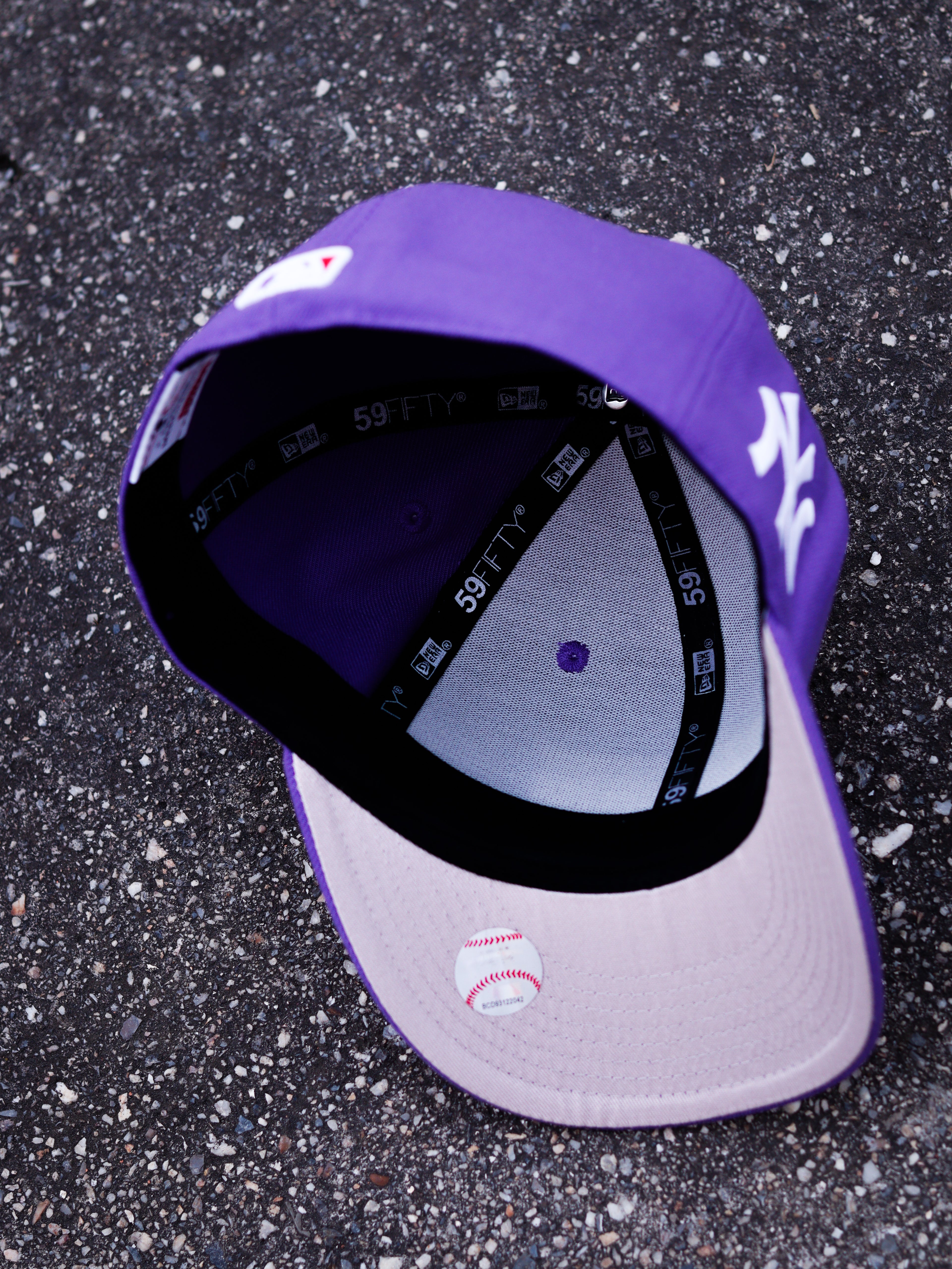 CAP SUPREME "NY" PURPLE FITTED