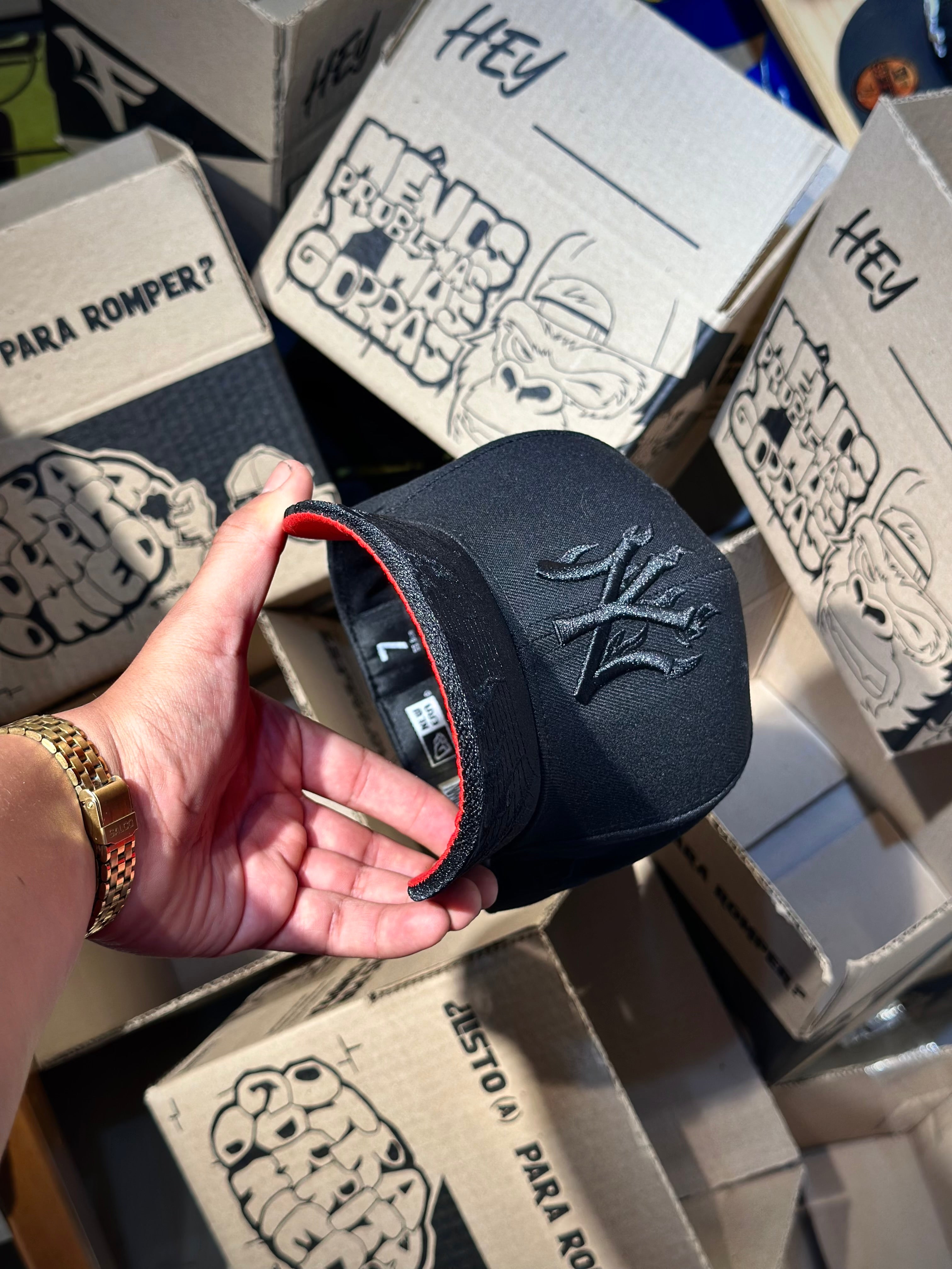 CAP NEW YORK YANKEES FLAME TOTAL BLACK