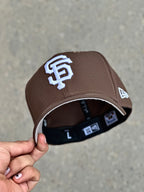 CAP NEW ERA GIANTS BROWN AND WHITE