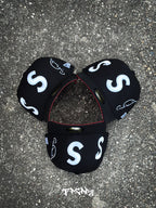 CAP SUPREME MULTI S LOGO BLACK