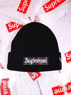 BEANIE SUPREME NEW ERA BOX LOGO BLACK