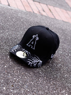 CAP NEW ERA ANGELS BLACK AND WHITE