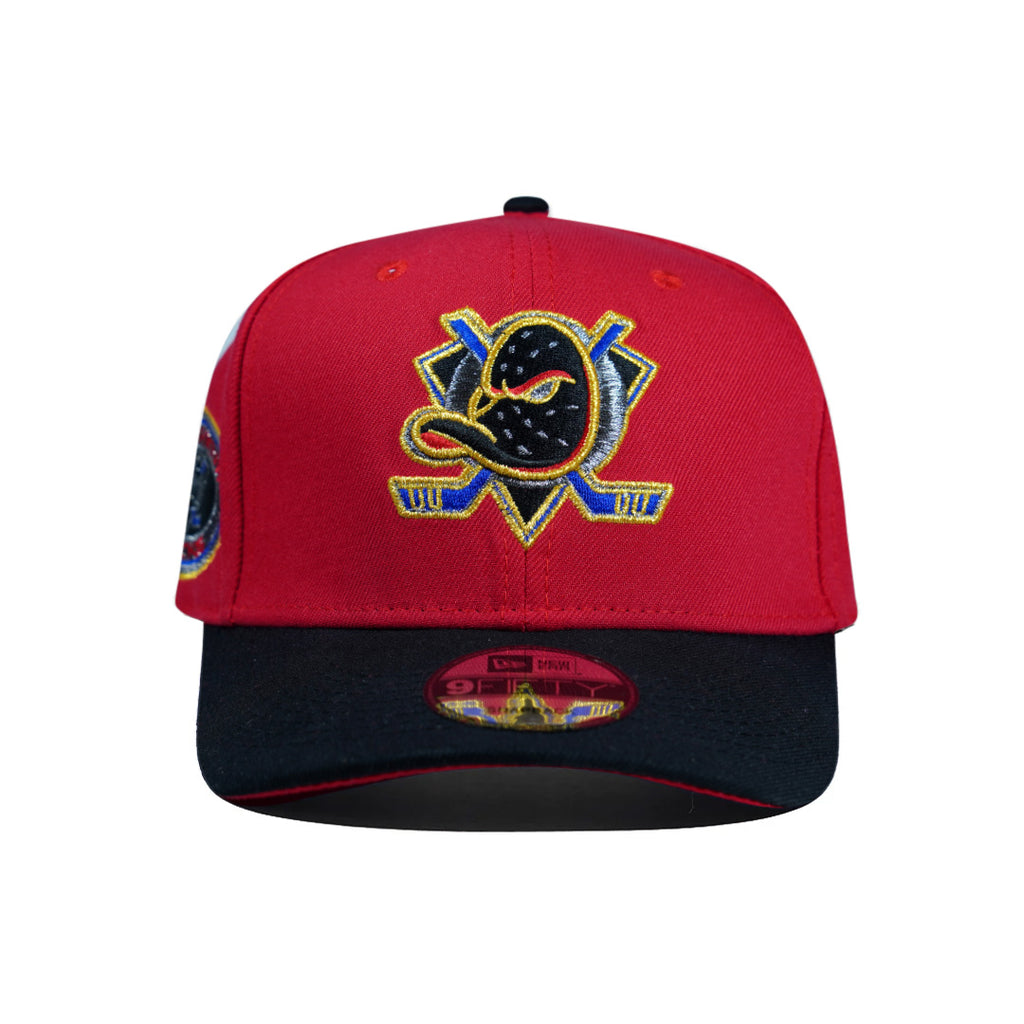 CAP NEW ERA ANAHEIM DUCKS RED AND BLACK
