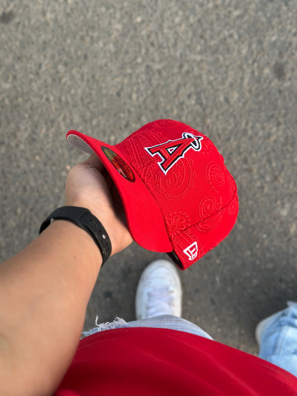 CAP NEW ERA ANGELINOS ANAHEIM SWIRL RED