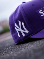 CAP SUPREME "NY" PURPLE FITTED