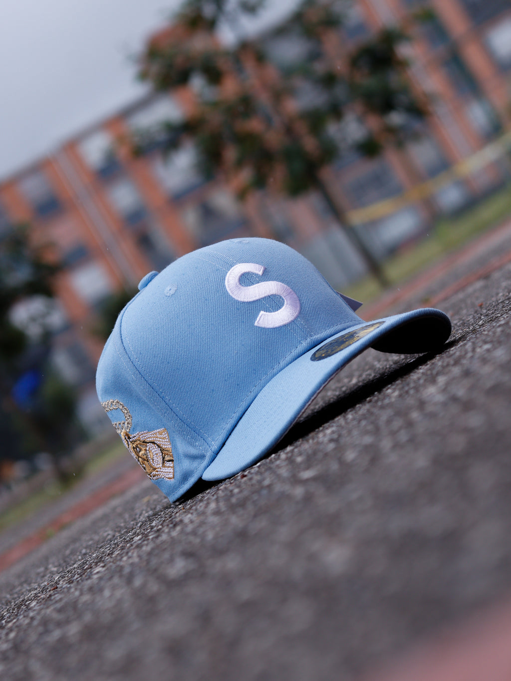 SUPREME JESUS PIECE S LOGO NEW ERA BLUE