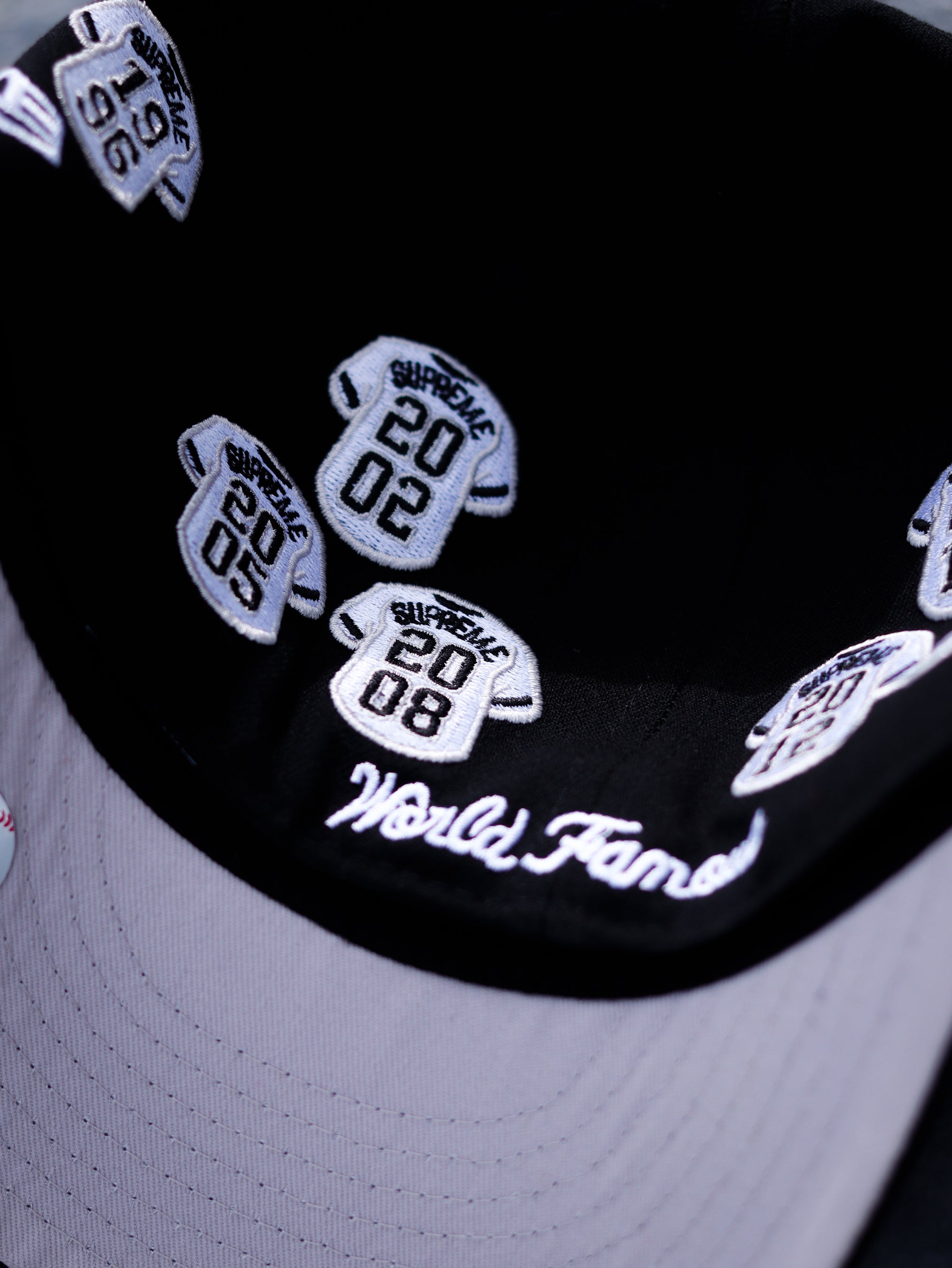 Supreme Jerseys Box Logo New Era Fitted Hat Black