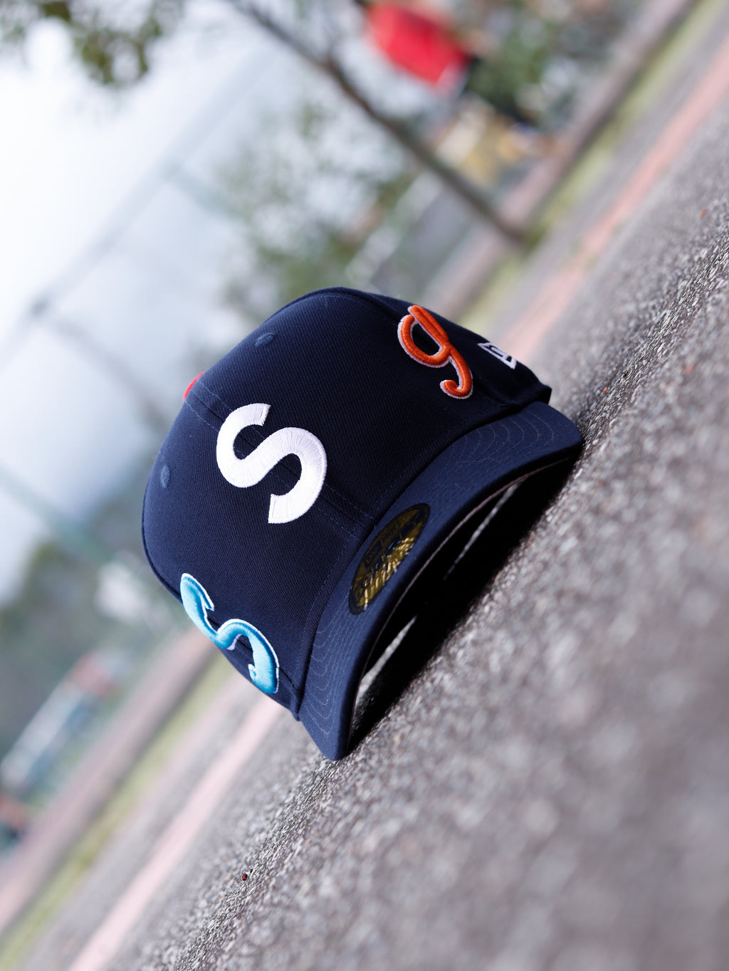 CAP SUPREME MULTI S LOGO BLUE