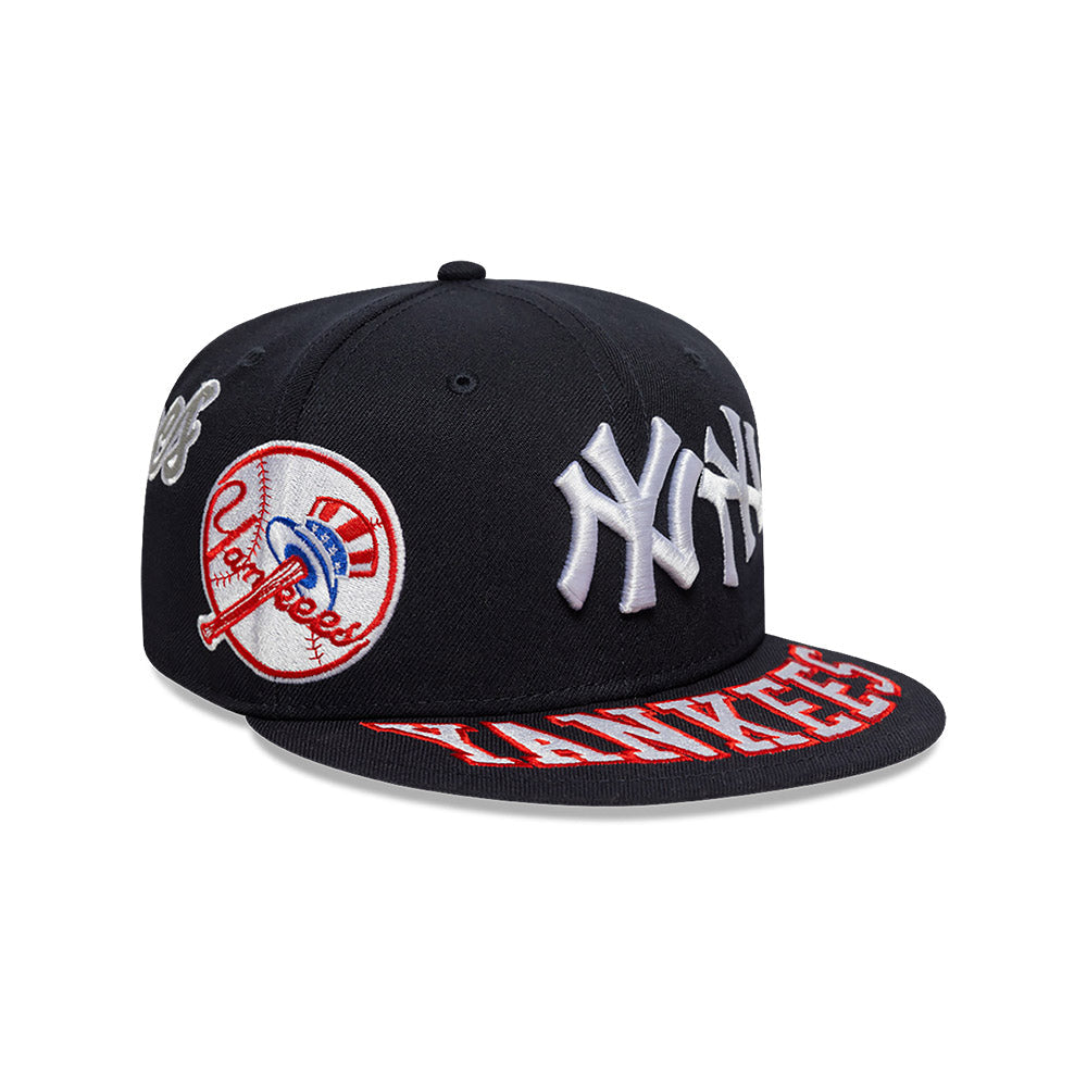 NEW YORK YANKEES 59FIFTY MLB ALL OVER NAVY CAP