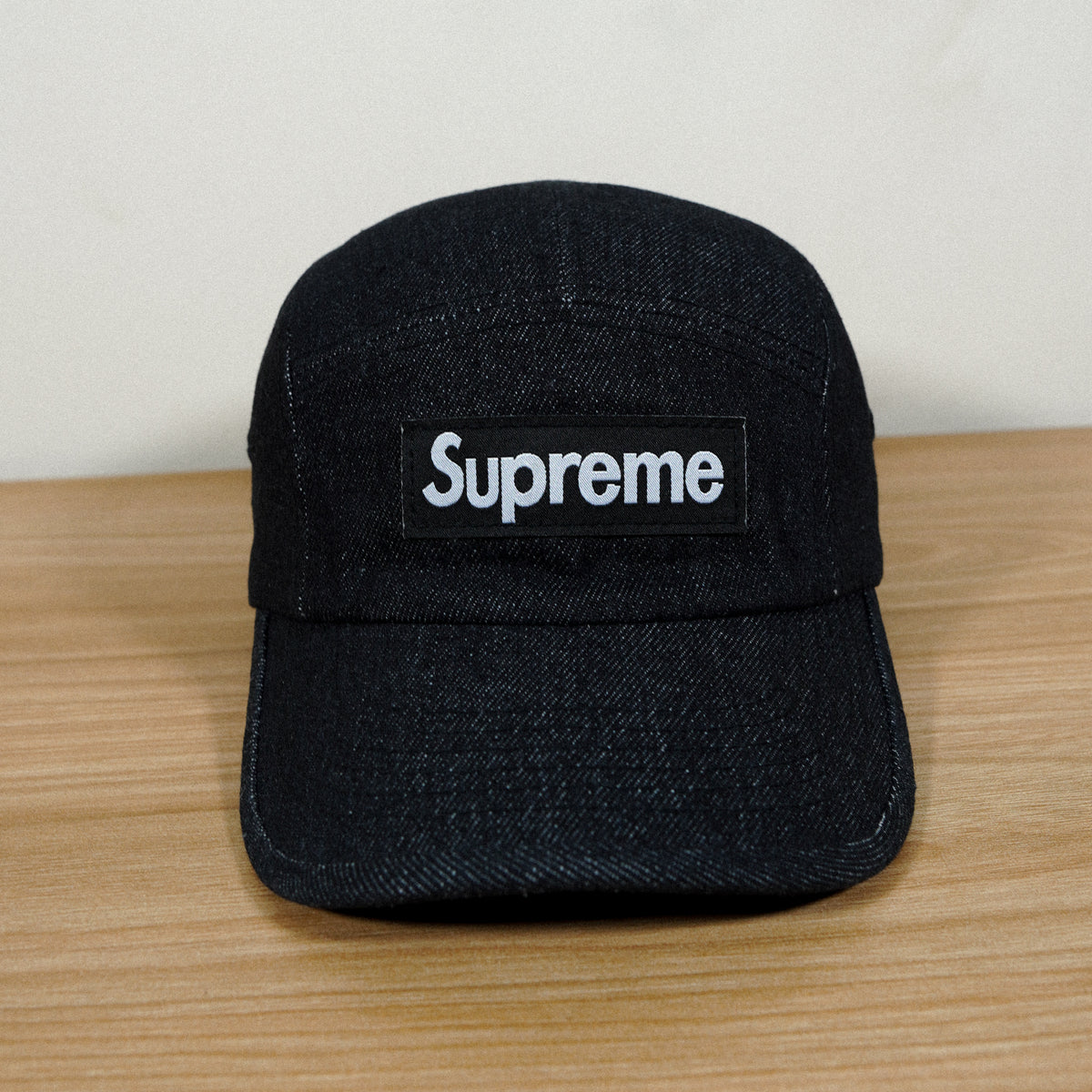 CAP SUPREME DENIM CAP BLACK