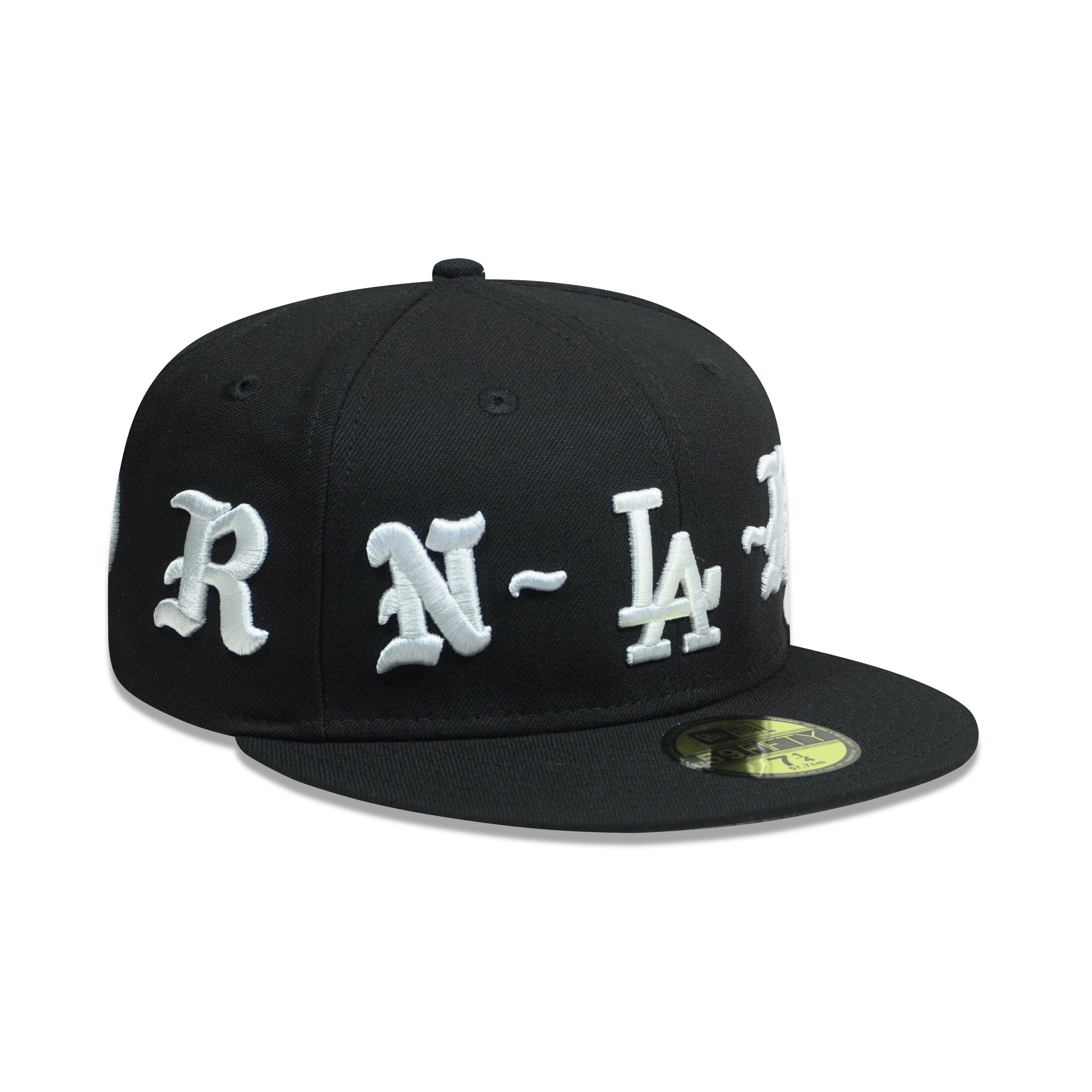 BORN X RAISED RED NEW FITTED HAT BLACK