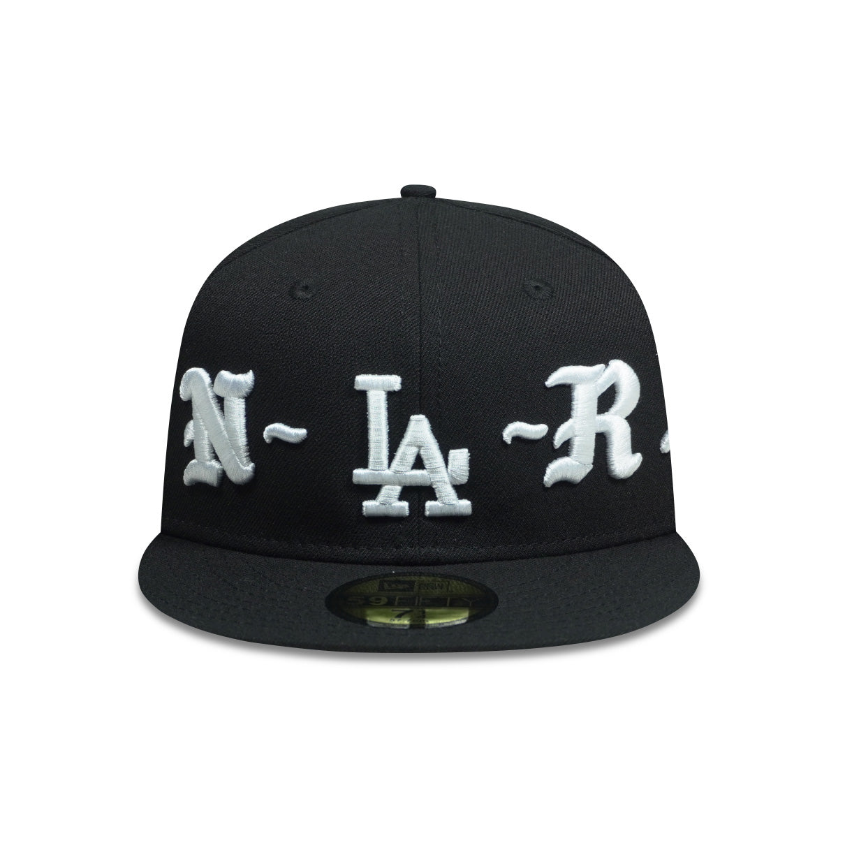 BORN X RAISED RED NEW FITTED HAT BLACK