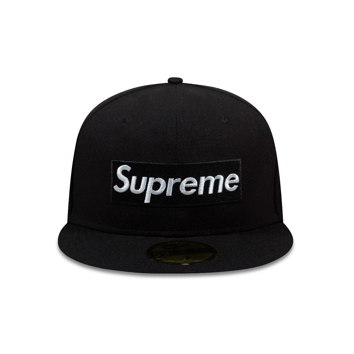 SUPREME BONES BOX LOGO NEW ERA FITTED HAT BLACK