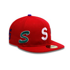 CAP SUPREME MULTI S LOGO RED
