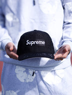 CAP NEW ERA X SUPREME ALL BLACK