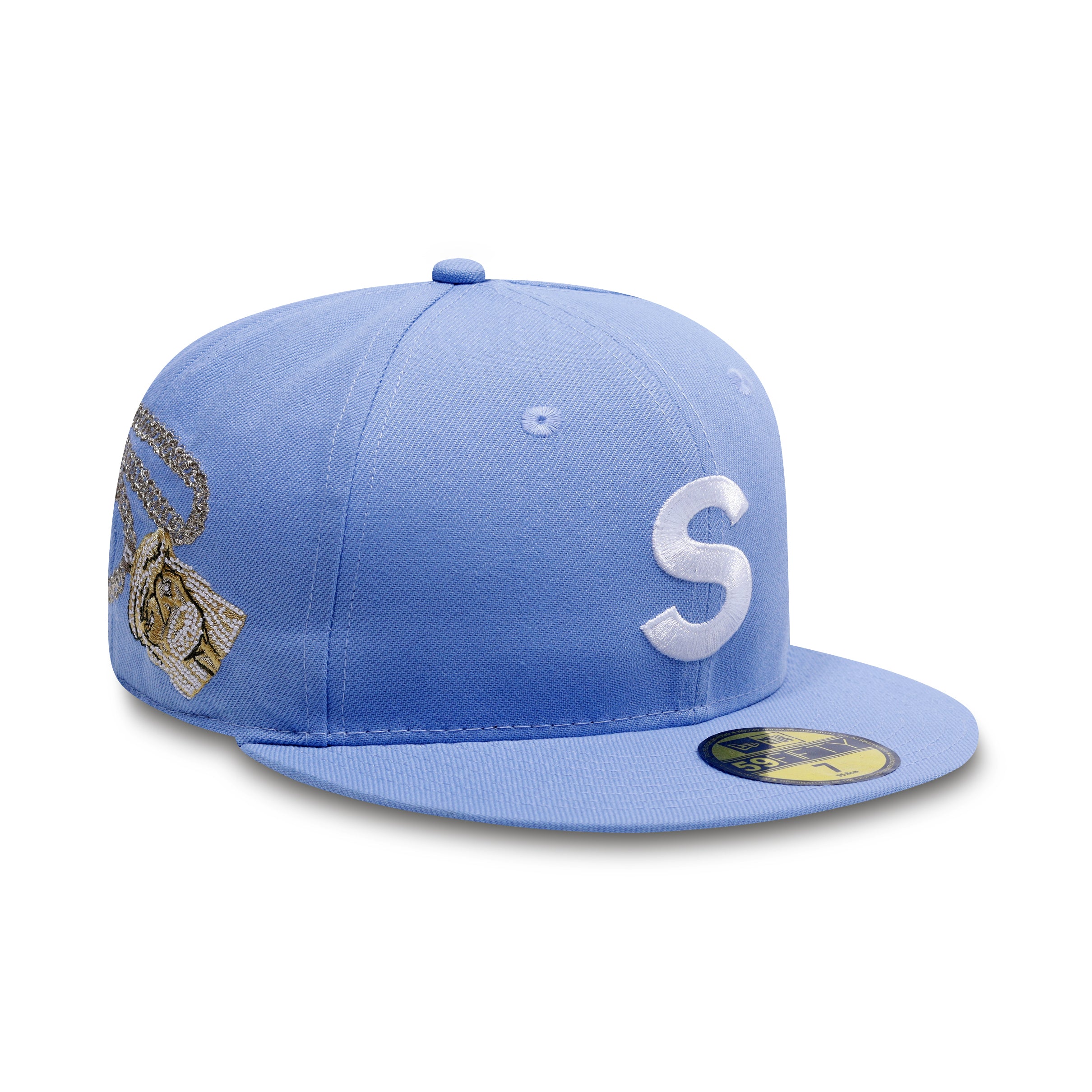 SUPREME JESUS PIECE S LOGO NEW ERA BLUE