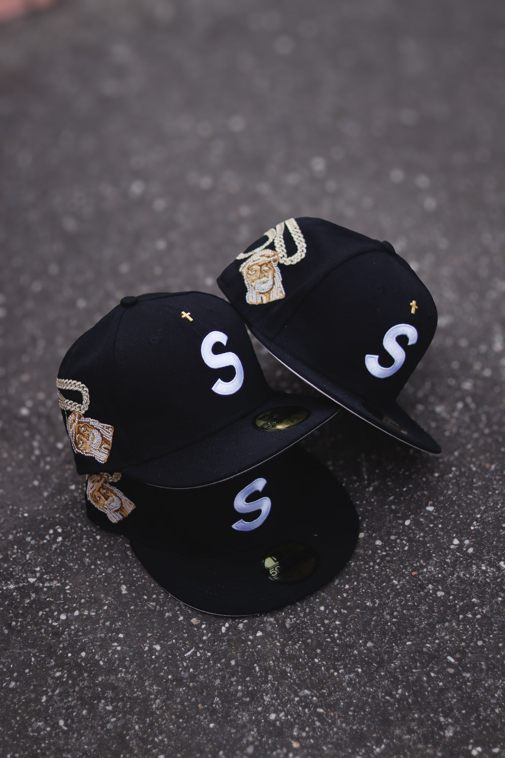 SUPREME JESUS PIECE S LOGO NEW ERA BLACK