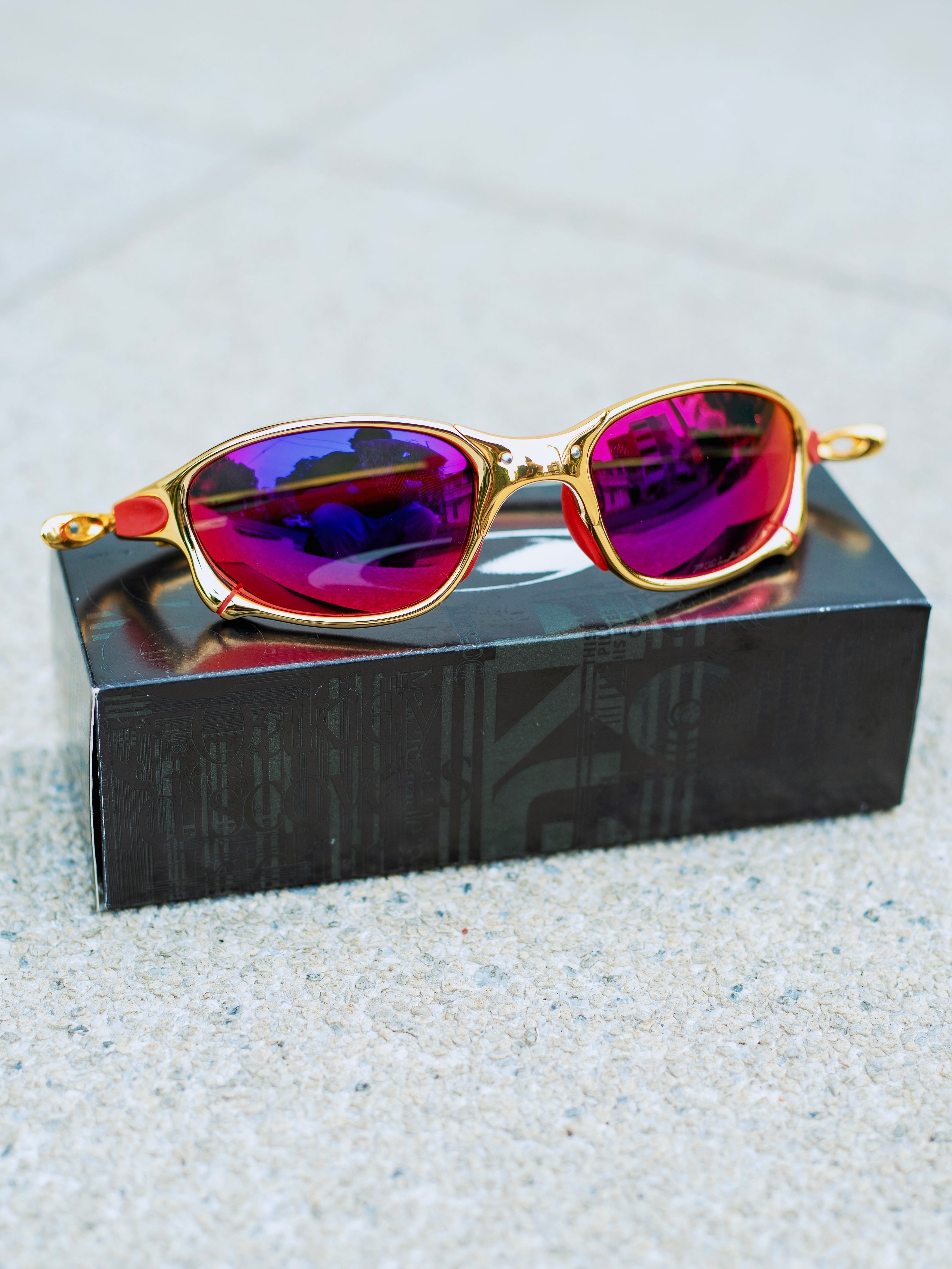 LENTES JULIET GOLD RED