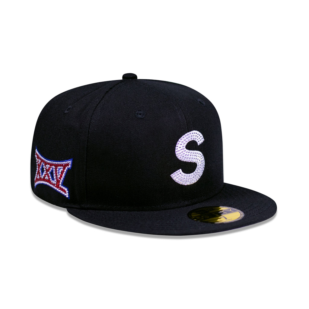CAP SUPREME X SWAROVSKI S LOGO NEW ERA BLACK