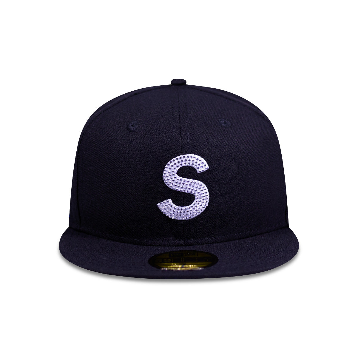 CAP SUPREME X SWAROVSKI S LOGO NEW ERA BLACK