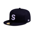 CAP SUPREME X SWAROVSKI S LOGO NEW ERA BLACK