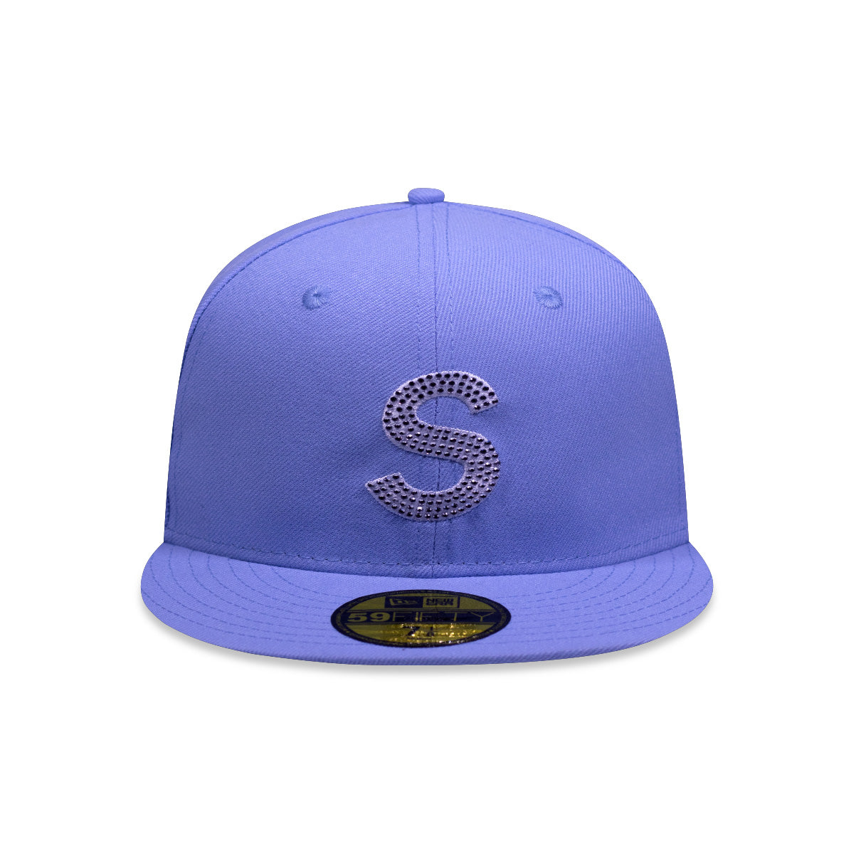 CAP SUPREME X SWAROVSKI S LOGO NEW ERA BLUE