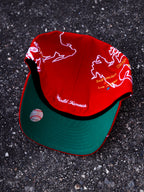 CAP SUPREME WORLDWIDE BOX LOGO NEW ERA RED