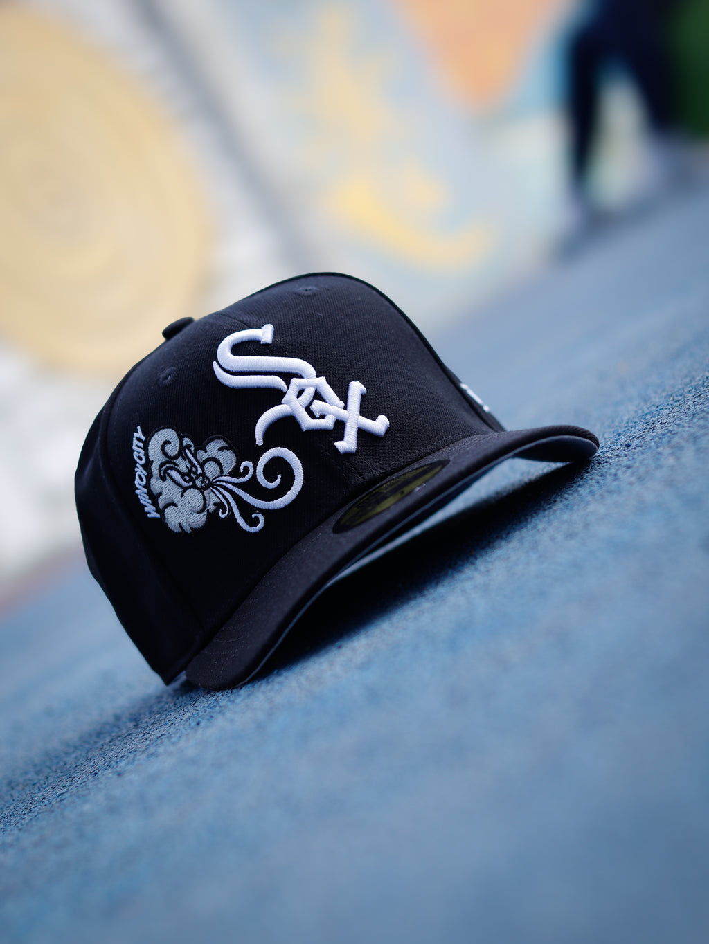 Gorra New Era White Sox Negra con Blanco