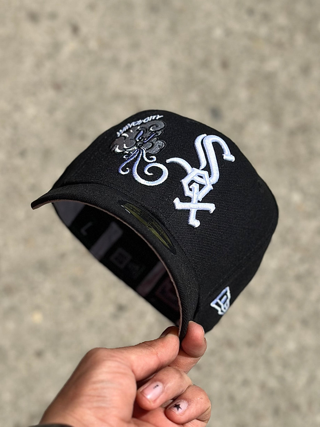 Gorra New Era White Sox Negra con Blanco