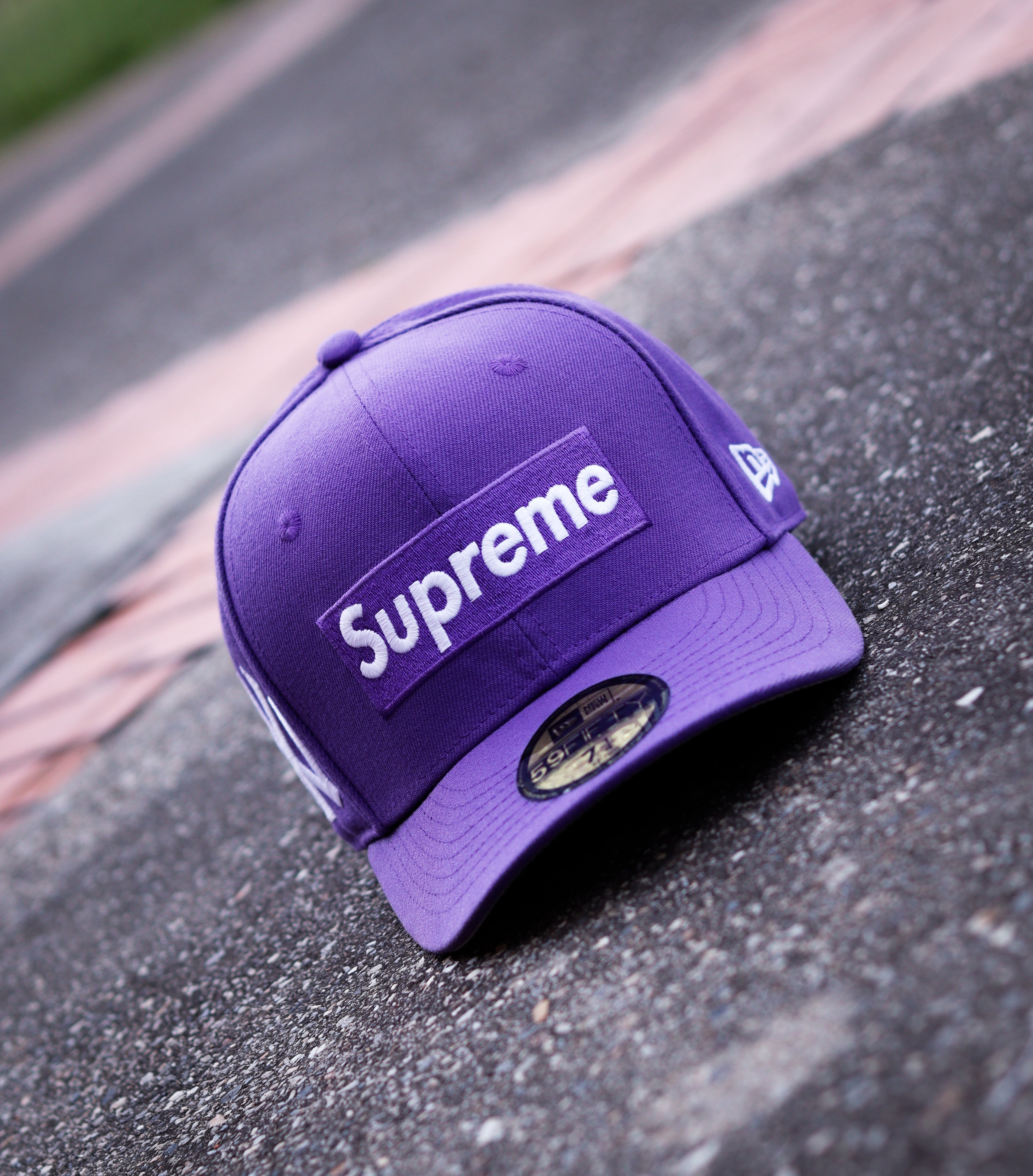 CAP SUPREME "NY" PURPLE FITTED
