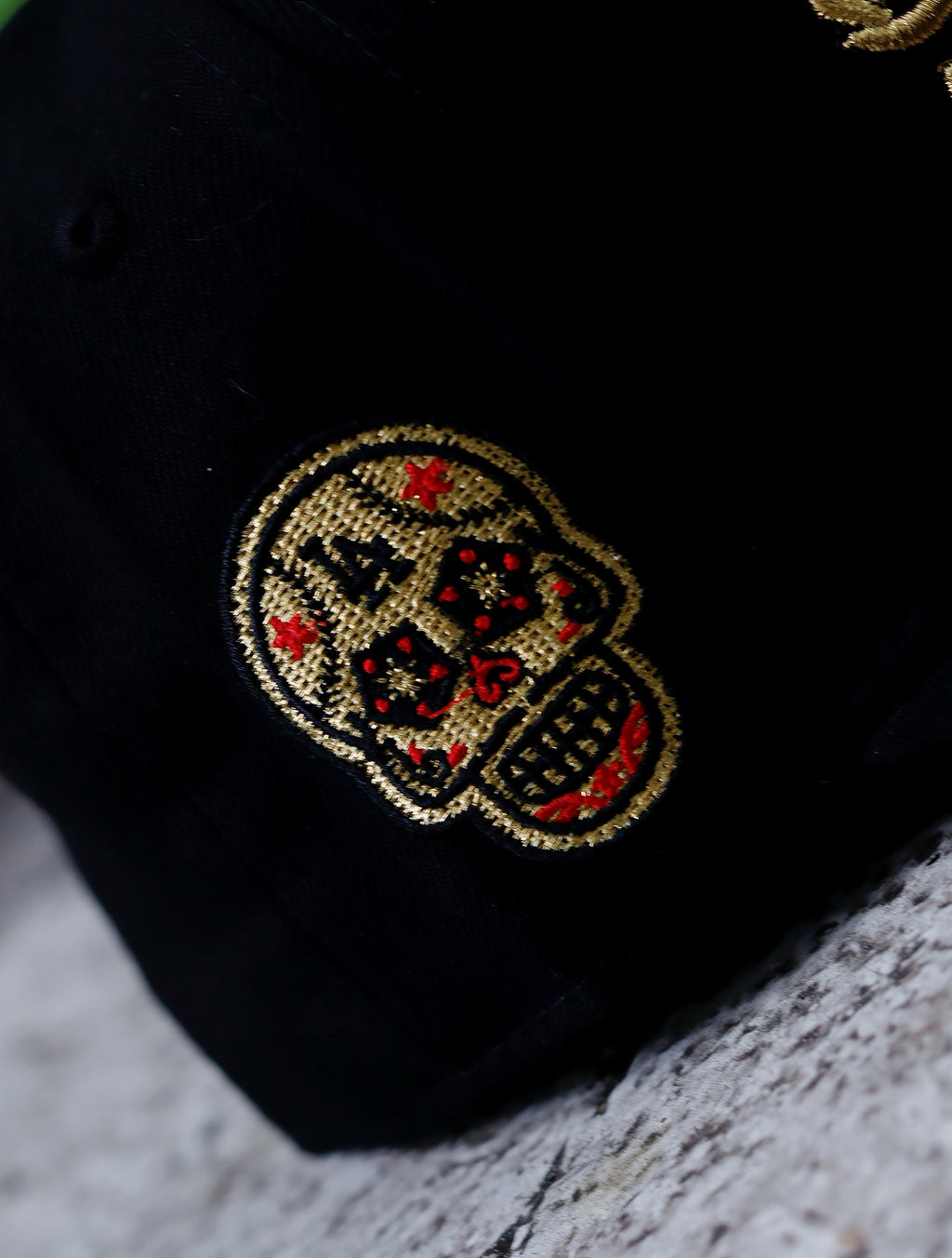 CAP LA DODGERS BLACK GOLD FITTED