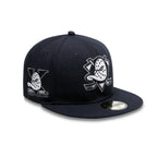 ANAHEIM DUCKS BLACK AND WHITE 59FIFTY