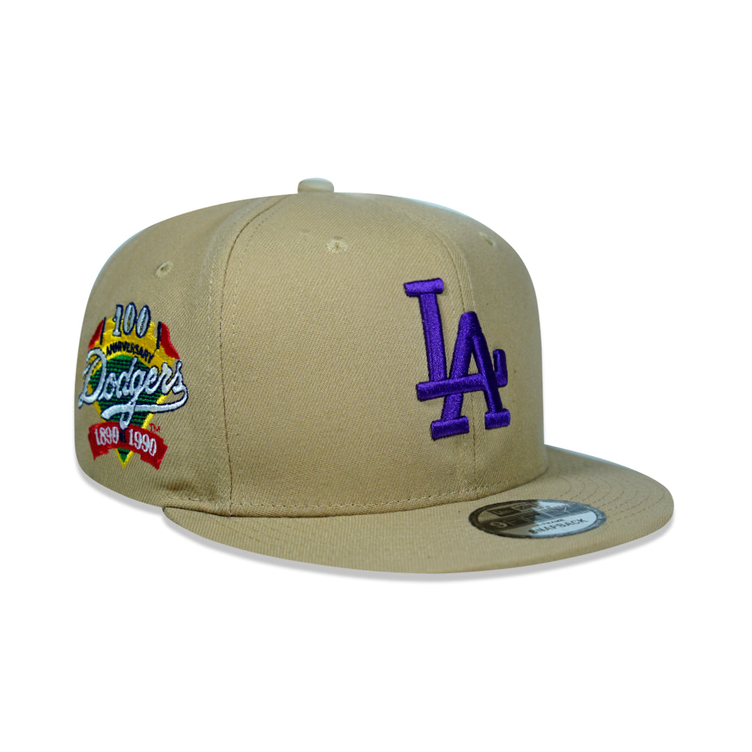 CAP LOS ANGELES DODGERS BEIGE AND PURPLE