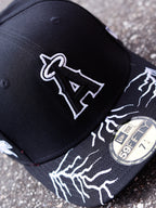 CAP NEW ERA ANGELS BLACK AND WHITE