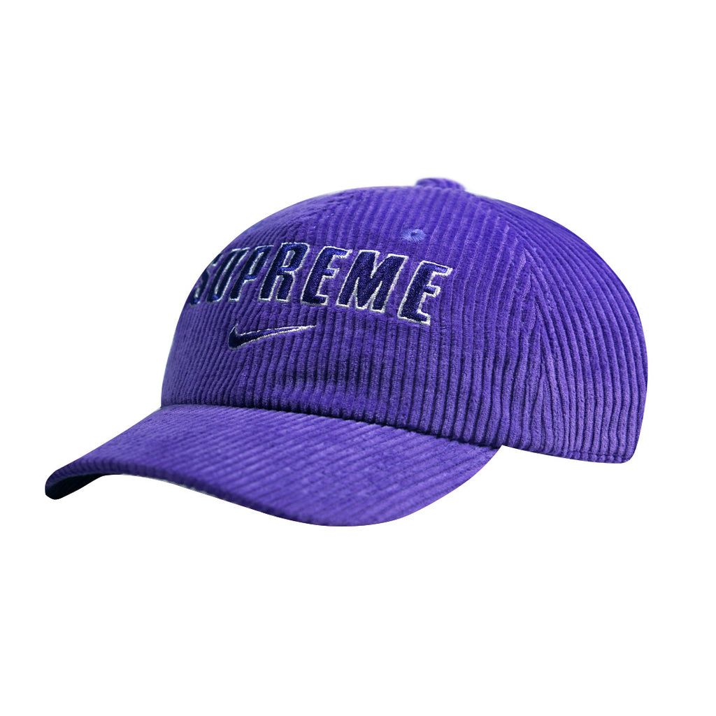 SUPREME X NIKE CAP CORDUROY MORADO