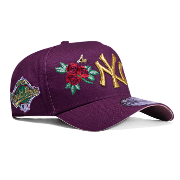 CAP New Era New York Yankees World Series 1996 Rose Maroon