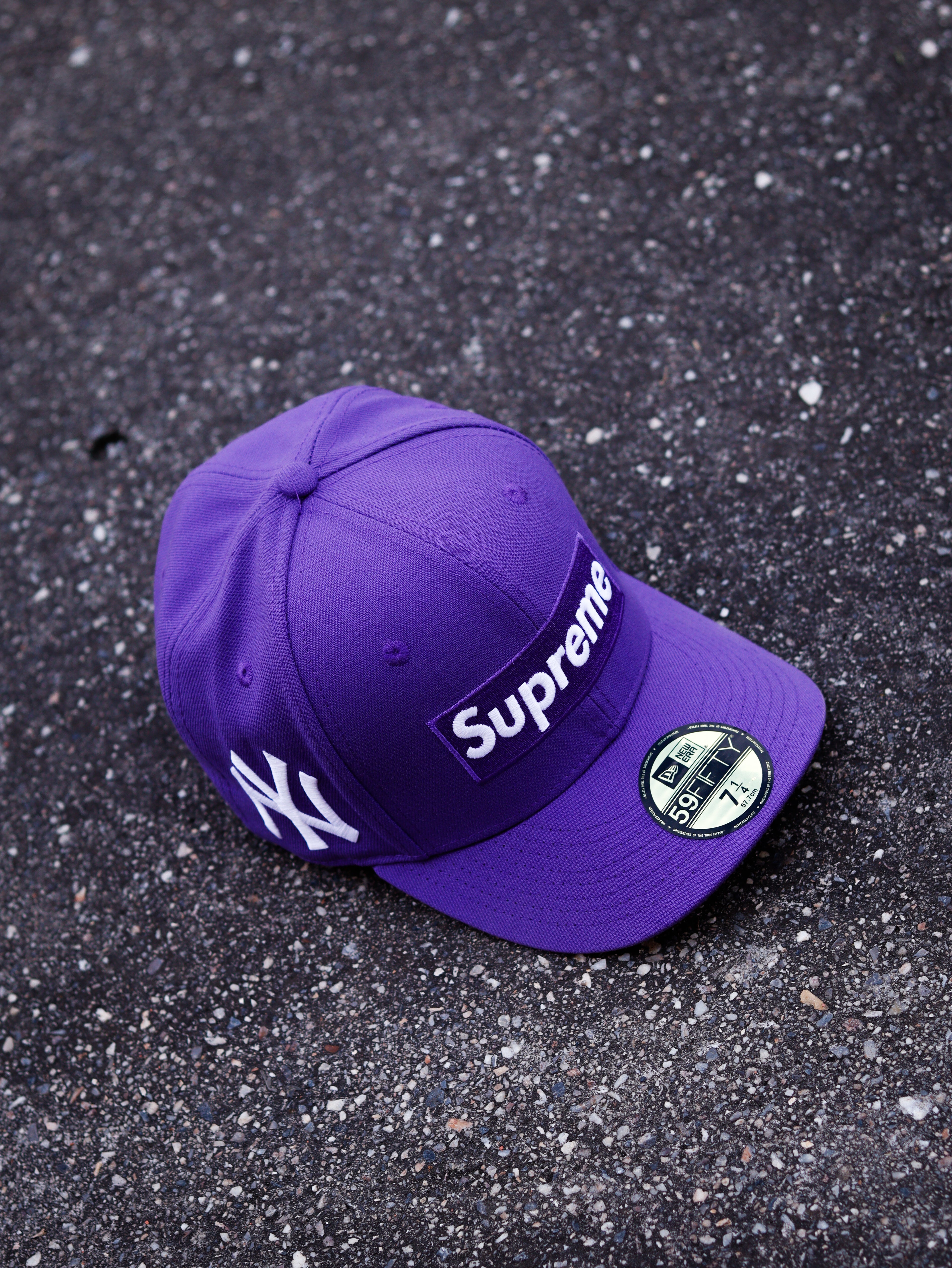 CAP SUPREME "NY" PURPLE FITTED