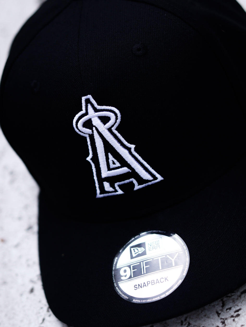 CAP 9FIFTY ANGELS BLACK WHITE LOGO