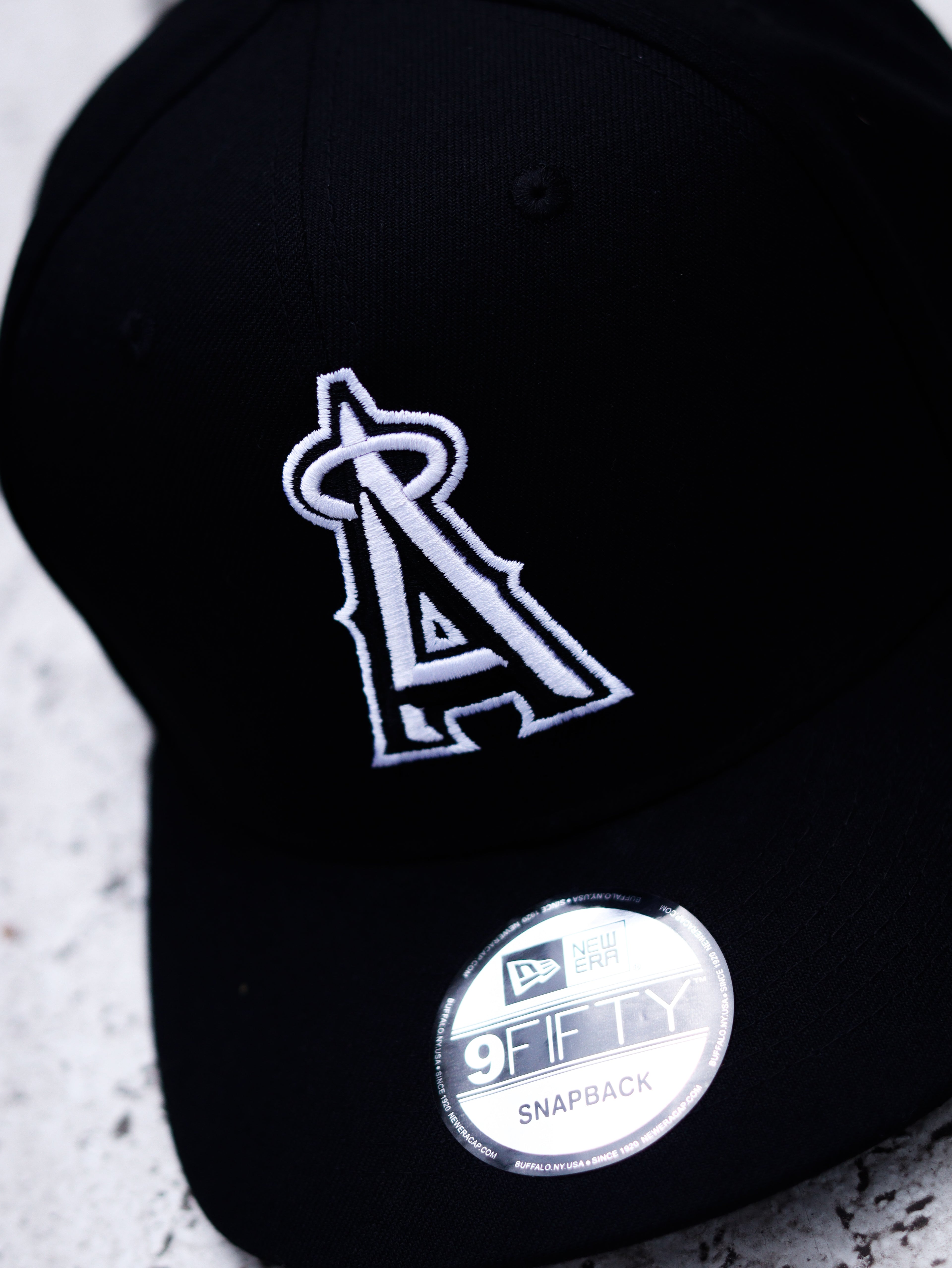 CAP 9FIFTY ANGELS BLACK WHITE LOGO