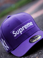 CAP SUPREME "NY" PURPLE FITTED