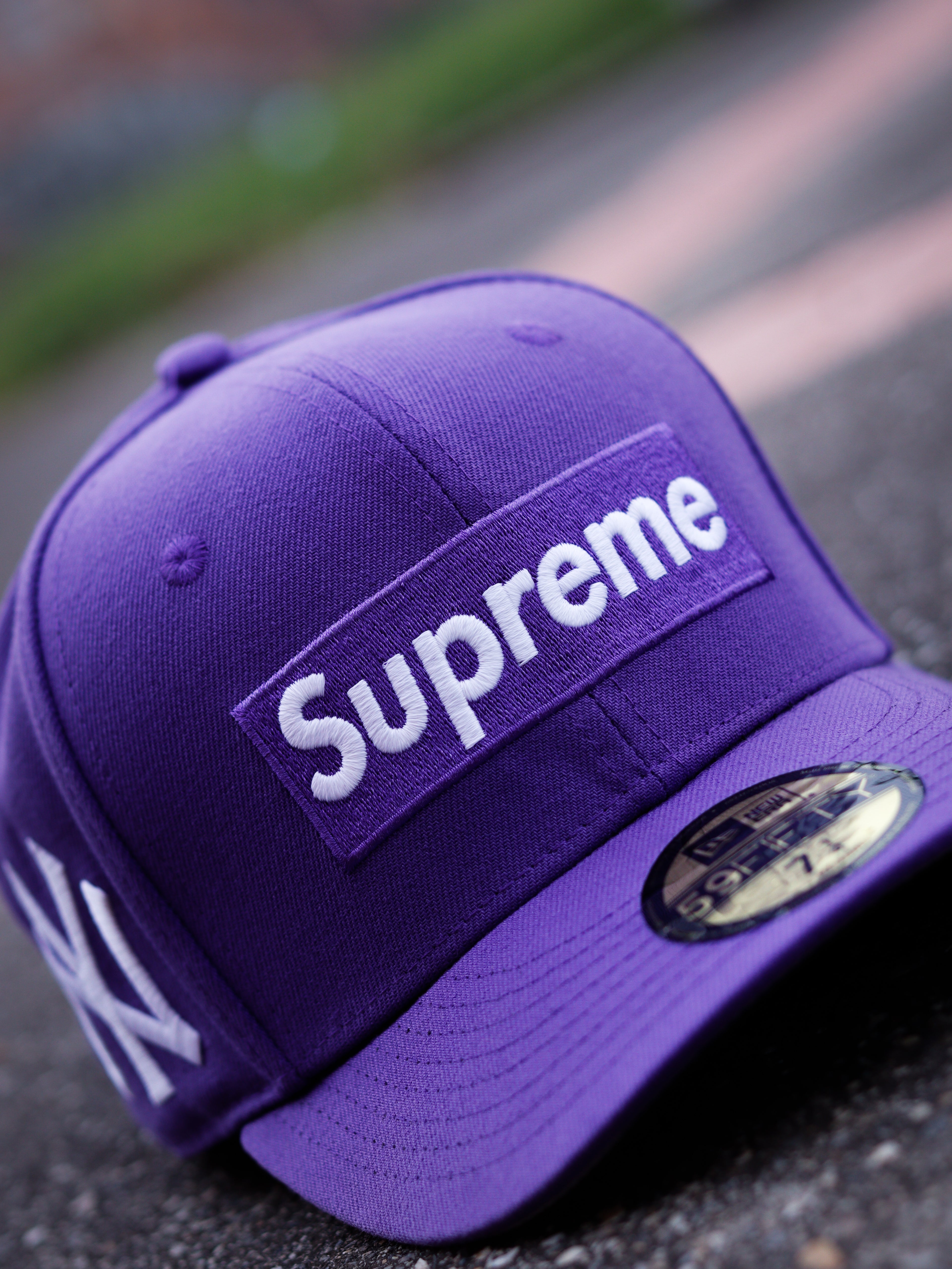 CAP SUPREME "NY" PURPLE FITTED