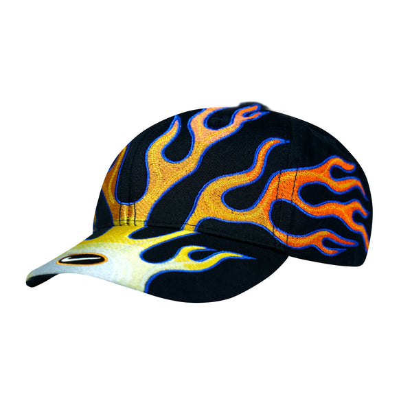 Flame Cap Nike Club Structured Black Orange