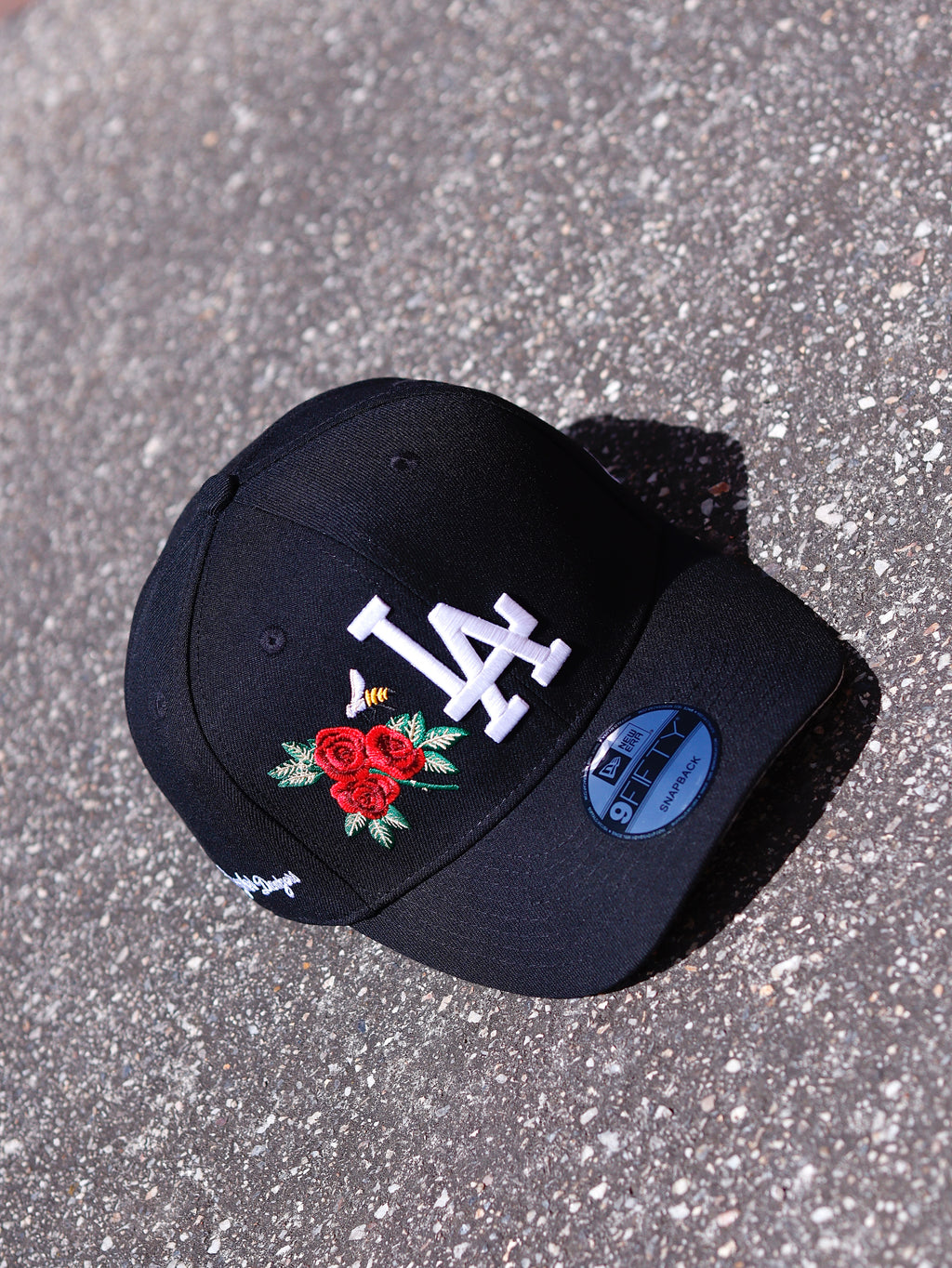CAP NEW ERA LOS ANGELES DODGERS BLACK ROSES