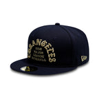 CAP LA DODGERS BLACK GOLD FITTED