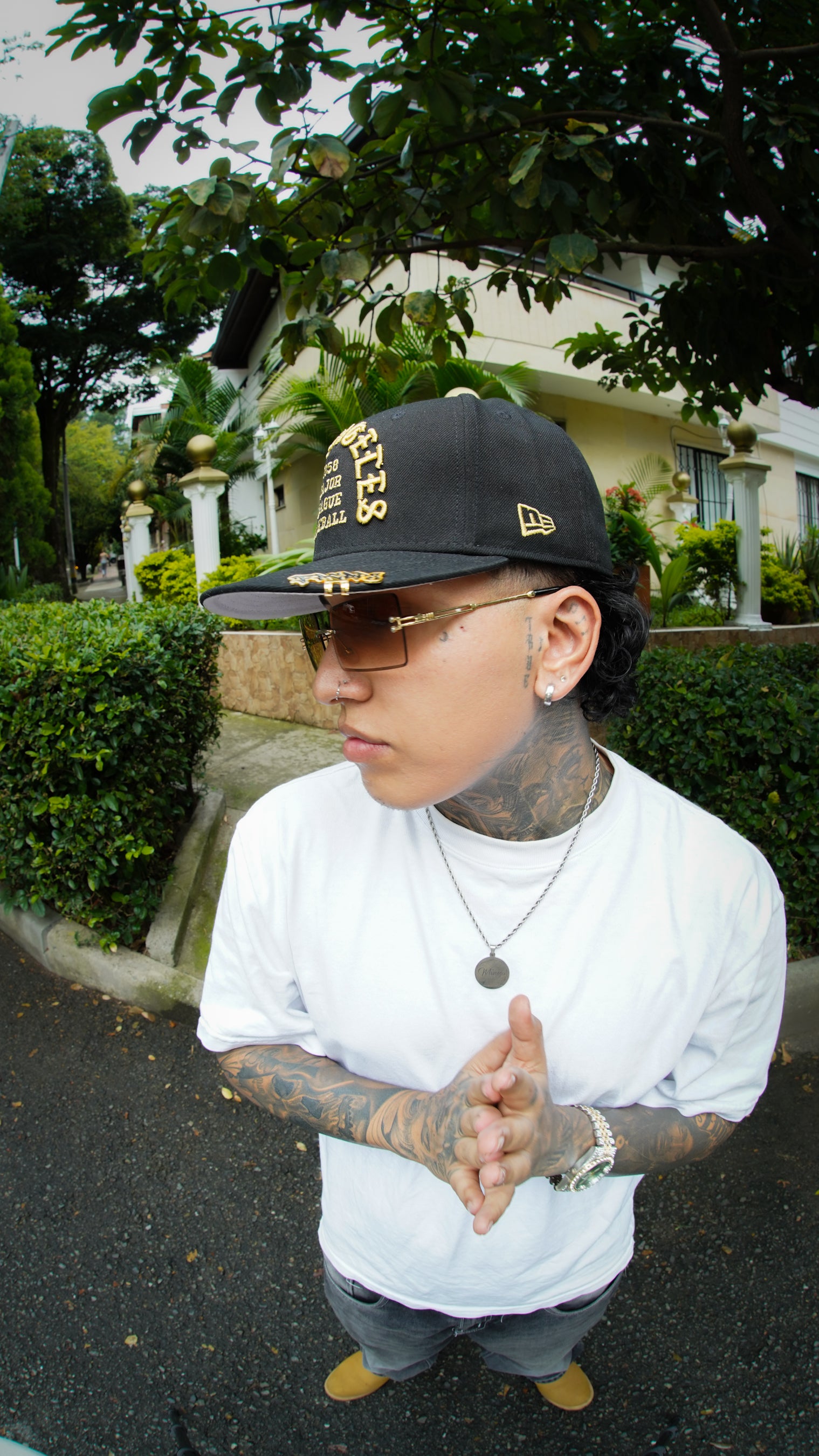 CAP LA DODGERS BLACK GOLD FITTED