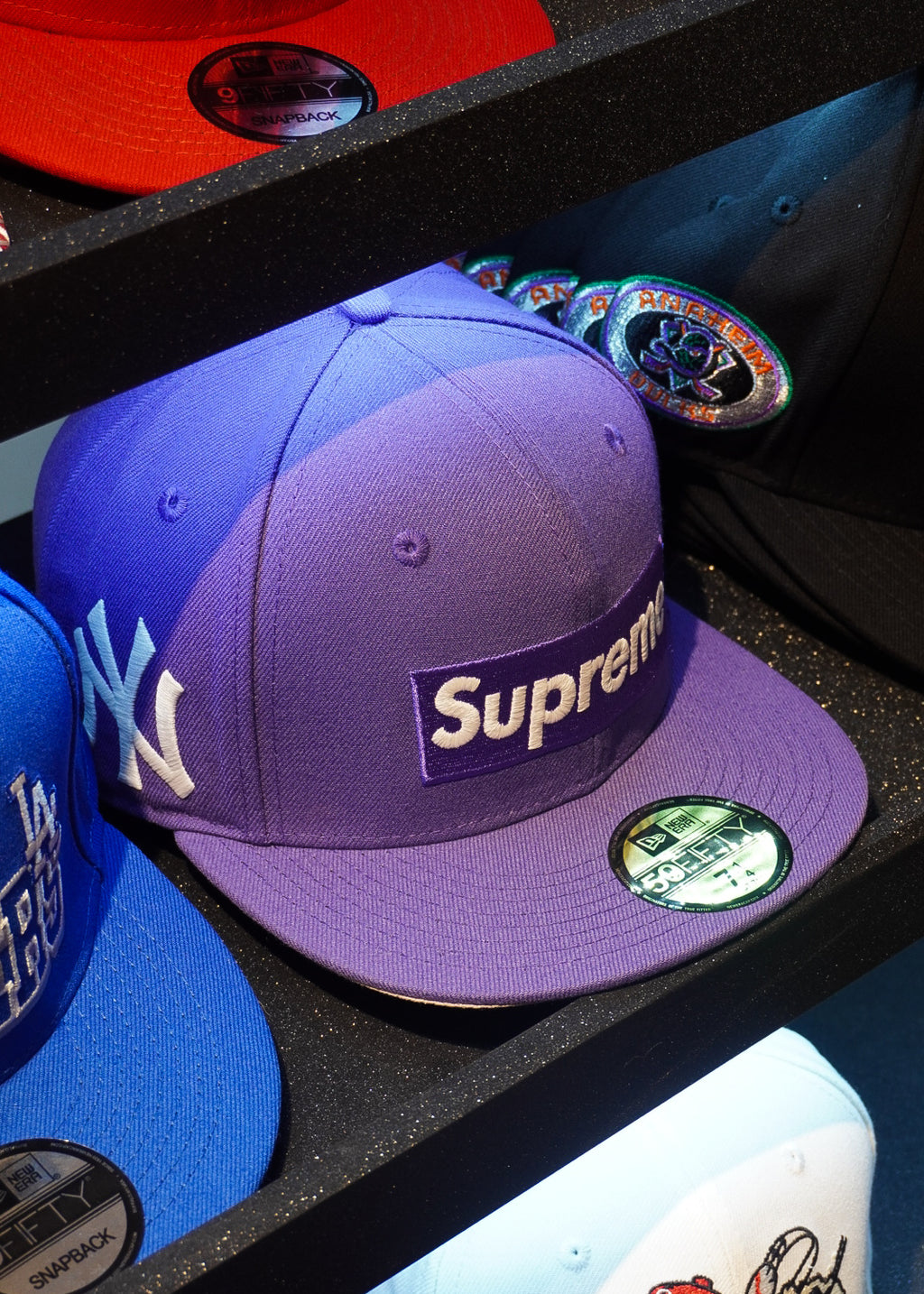 CAP SUPREME "NY" PURPLE FITTED