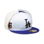 New Era 59FIFTY Los Angeles Dodgers Dogear Stone/Dark Royal.