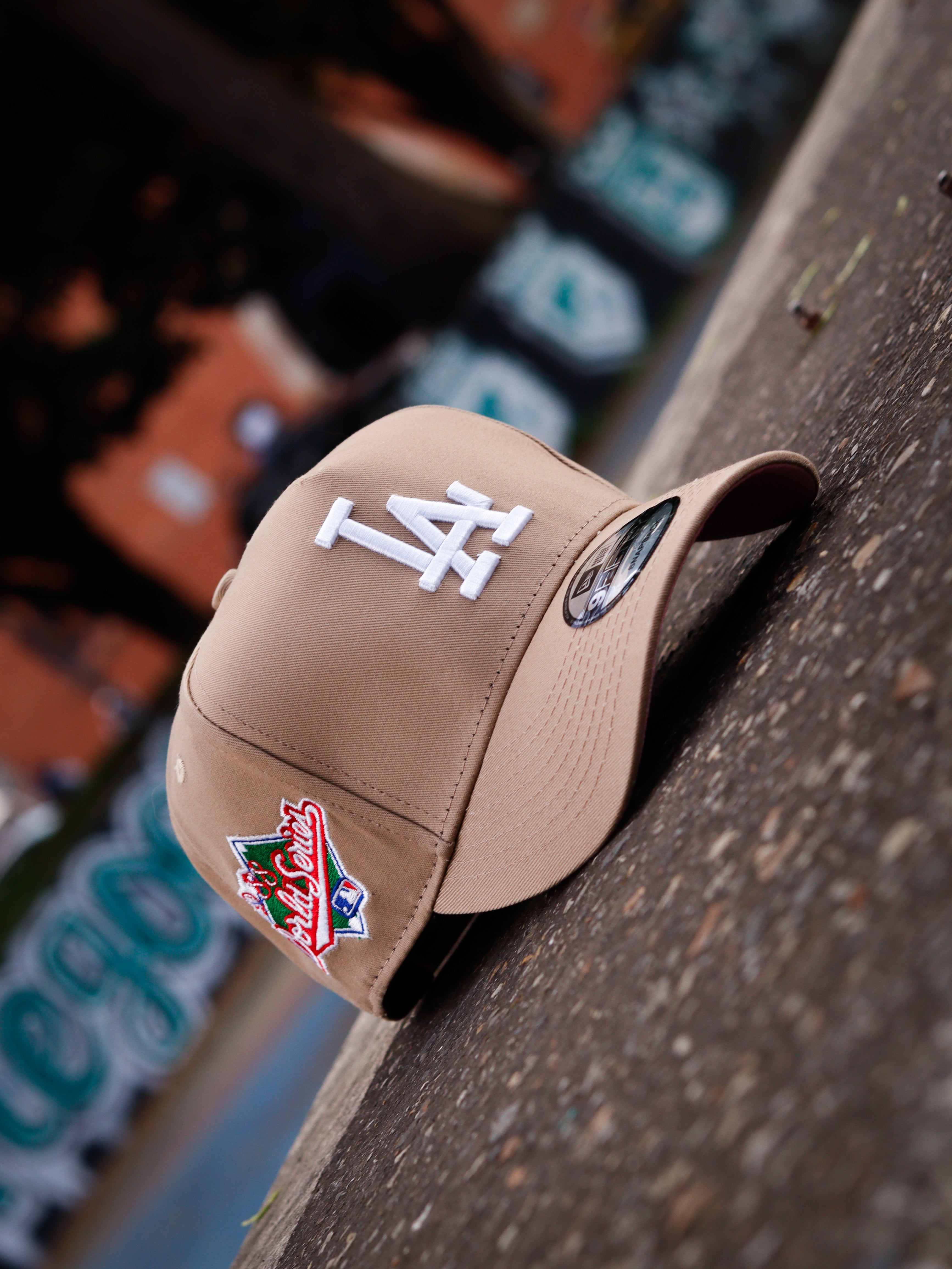 CAP LOS ANGELES DODGERS BEIGE AND WHITE