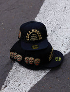 CAP LA DODGERS BLACK GOLD FITTED