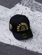 CAP LA DODGERS BLACK GOLD FITTED